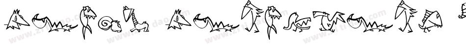 Crazy Creatures Bold字体转换